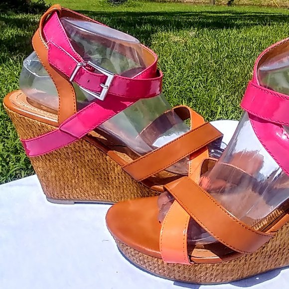 Colorful high heel sandals   Sz 10 - Picture 12 of 14